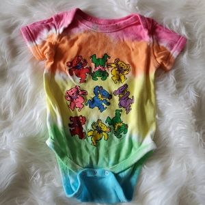 Grateful dead dancing bears onesie